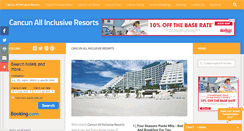 Desktop Screenshot of cancunallinclusive-resorts.com